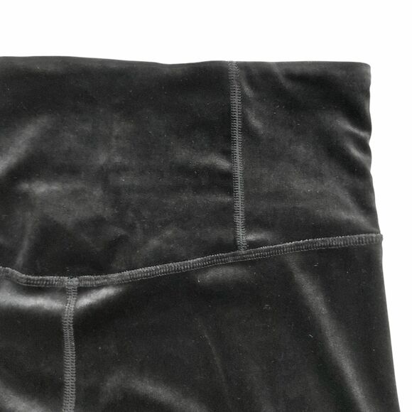 Athleta Elation Velvet Tight Womens Small Black Stretch Comfort Athleisure Gym - Picture 6 of 12